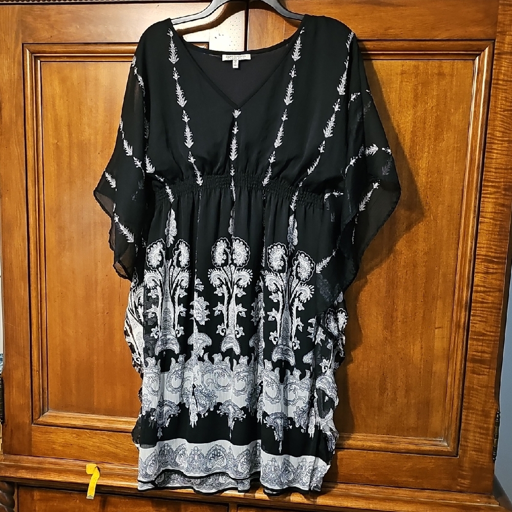 Speed Control Black Dress Batwing Style